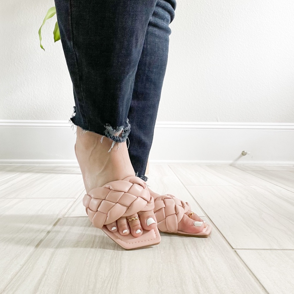 J.Mark Nude Braided Slide Sandal Passion-99 - Picture 10 of 12